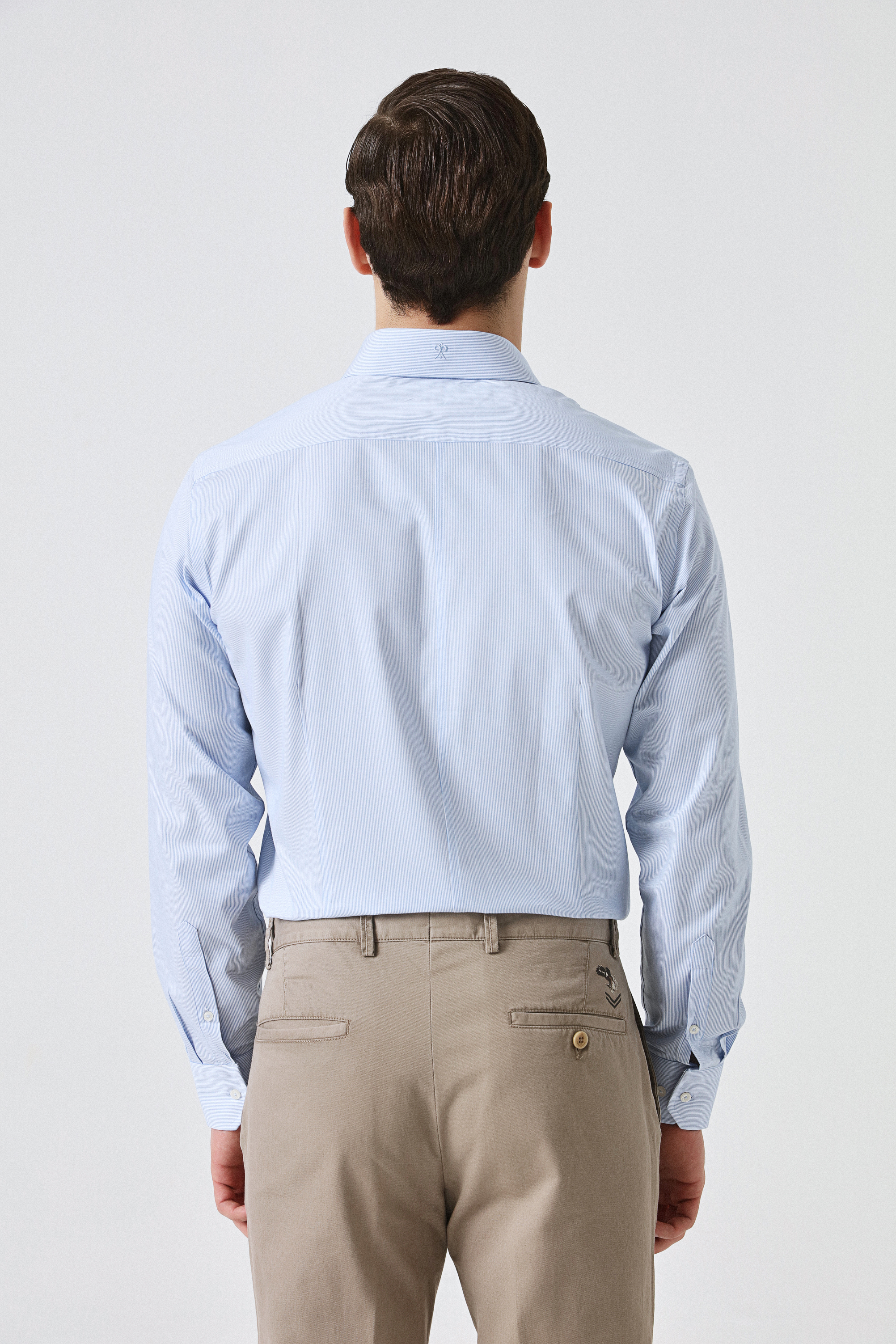 Damat Tween Damat Slim Fit Mavi %100 Pamuk Gömlek. 4