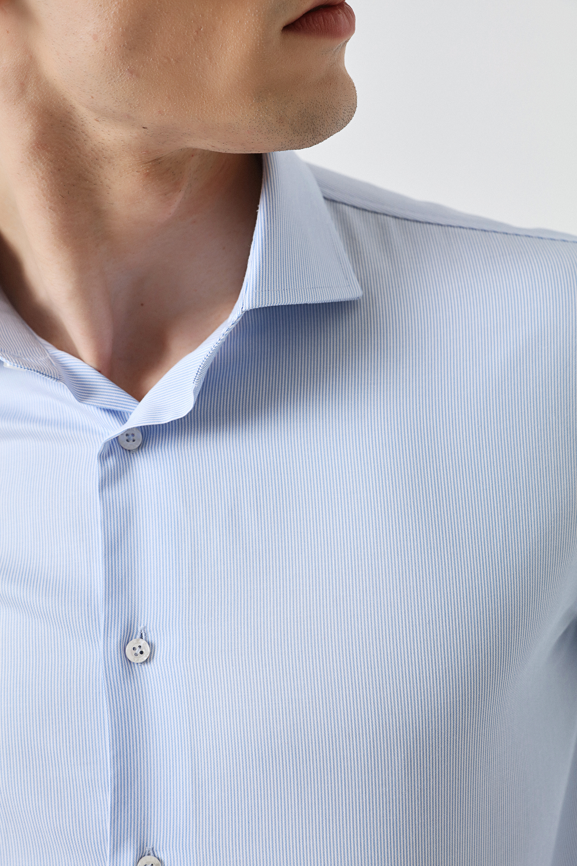 Damat Tween Damat Slim Fit Mavi %100 Pamuk Gömlek. 3