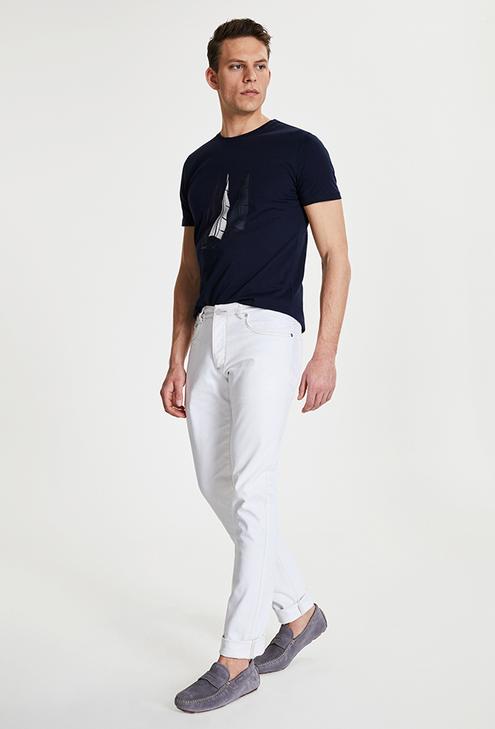 Damat Slim Fit Beyaz Denim Pantolon - 8682364202102 | Damat Tween