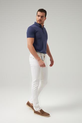 Twn Super Slim Fit Beyaz Düz Denim Pantolon - 8682445905694 | D'S Damat