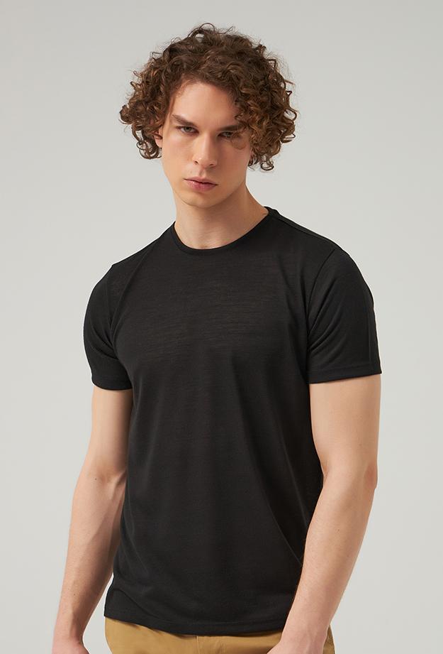 Twn Regular Fit Siyah T-Shirt