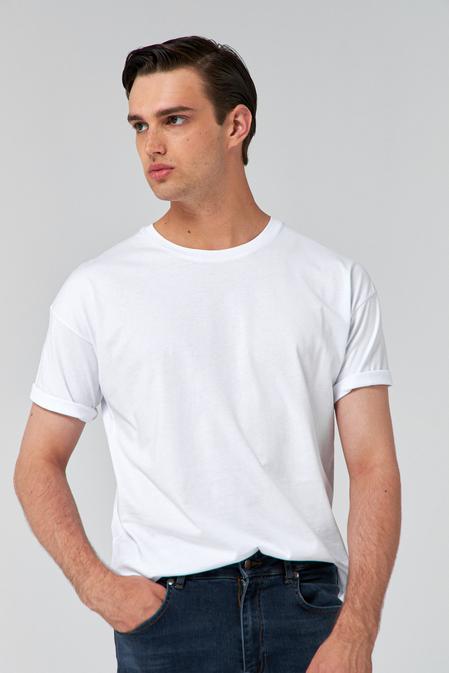 Ds Damat Oversize Beyaz T-Shirt - 8682445062618 | D'S Damat