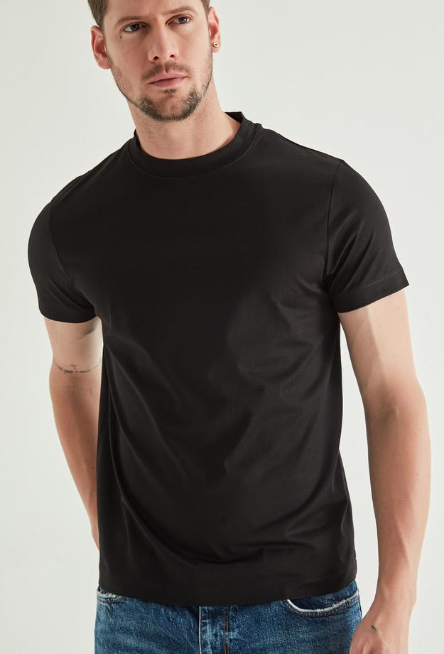 Twn Slim Fit Siyah T-Shirt