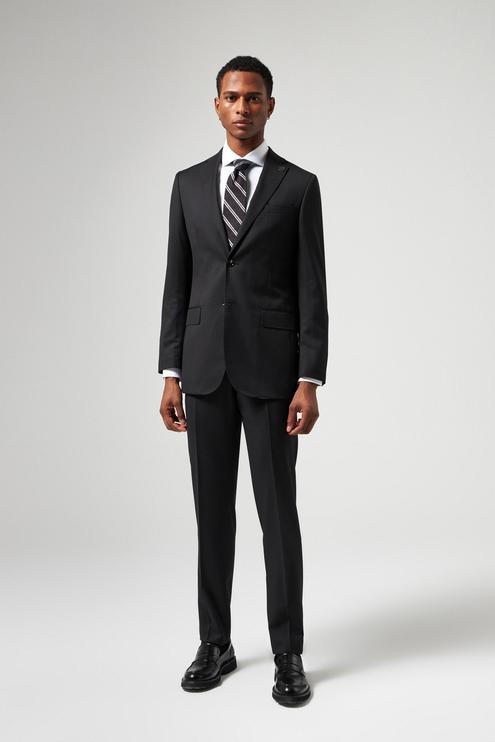 Damat Regular Fit Siyah Düz Superfine Wool Takim Elbise - 8682365850005 | Damat Tween