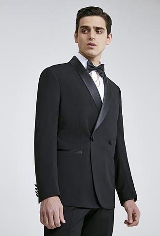 Twn Slim Fit Siyah Düz Damatlık & Smokin Takim Elbise - 8683219097799 | D'S Damat