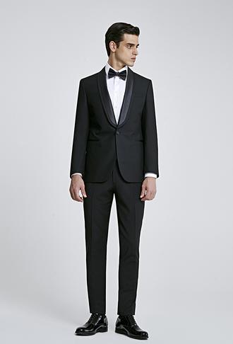 Ds Damat Slim Fit Siyah Düz Damatlık & Smokin Takim Elbise - 8683219102318 | D'S Damat
