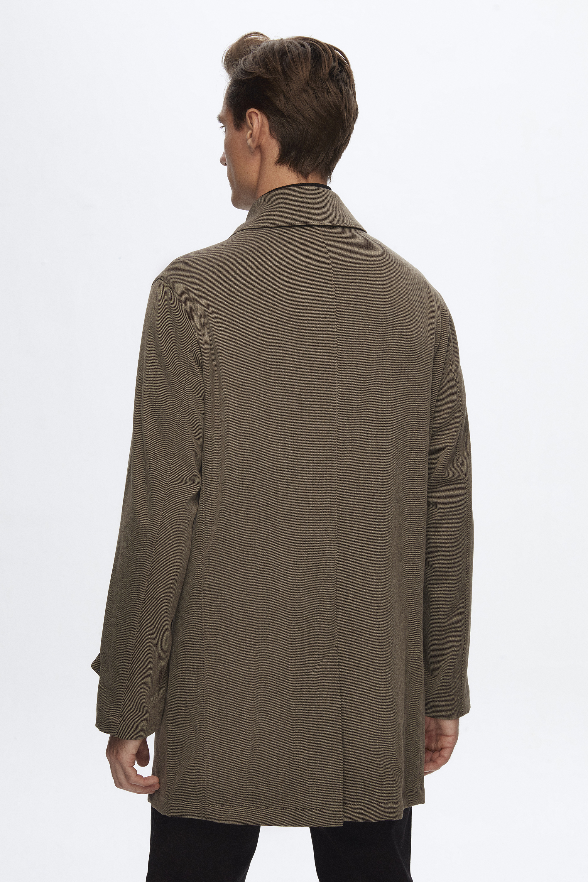 Damat Tween Damat Regular Fit Kahverengi Palto. 4