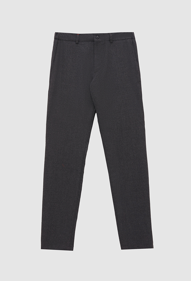 Damat Tween Damat Slim Fit Antrasit Düz %100 Yün Chino Pantolon. 5
