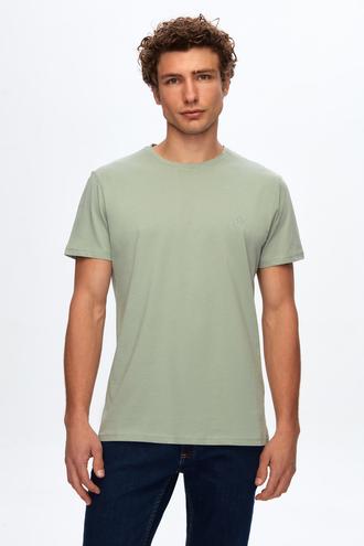 Ds Damat Regular Fit Çağla Düz Örgü T-shirt - 8683218361211 | D'S Damat